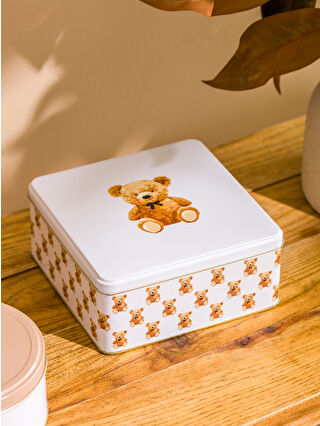 LCW HOME Набор Металлических Контейнеров с Принтом Медведя 2 Штуки