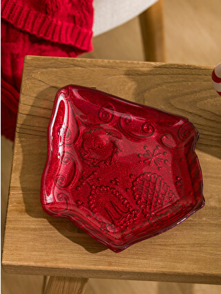 LCW HOME New Year Themed Glass Plate - W5JA20Z8-M0T | LC Waikiki