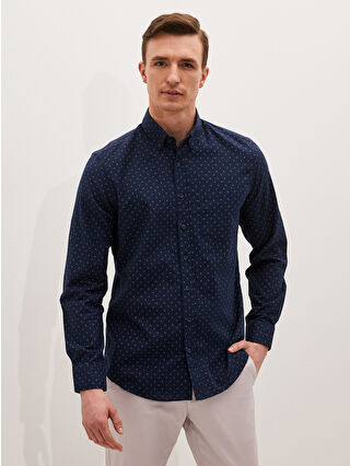 Navy Printed