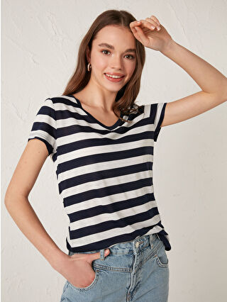 Navy Striped