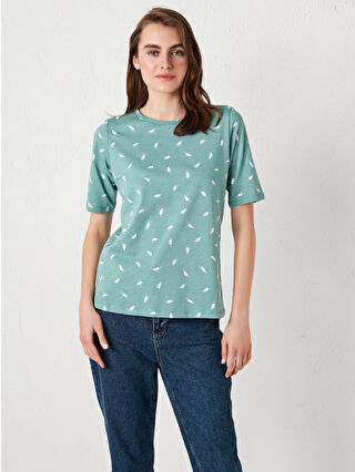 Nane Yeşili Baskılı