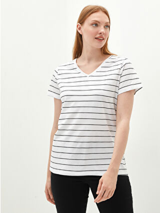 Optic White Striped