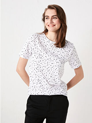 Açık Lacivert Baskılı