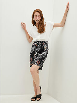 Koyu Lacivert Baskılı