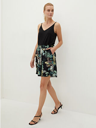 Pastel Yeşil Baskılı