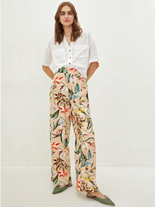 Açık Bej Baskılı