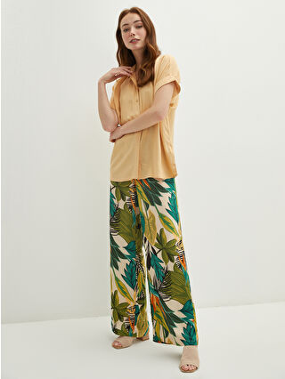 Pastel Sarı Baskılı