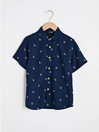 Navy Printed