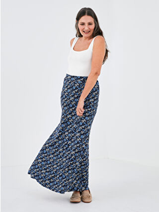 Koyu Lacivert Baskılı