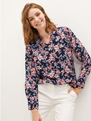 Koyu Pembe Baskılı