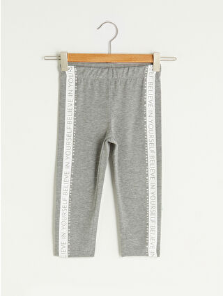 Grey Melange Printed