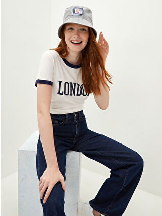 Grey Melange Printed