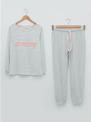 Gri Melanj Baskılı