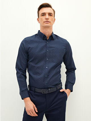 Navy Printed