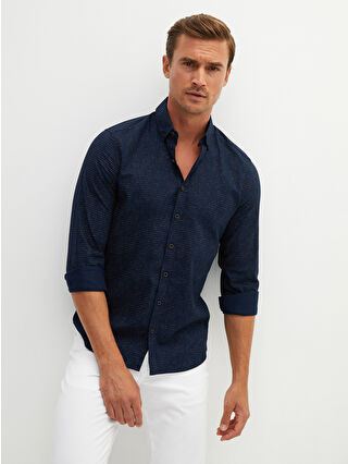 Navy Printed