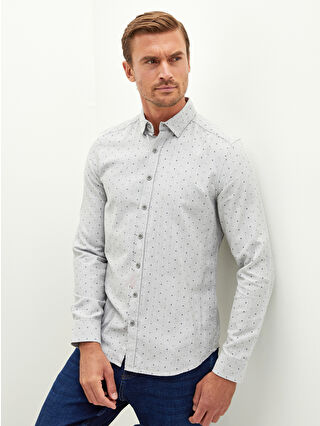 Açık Gri Baskılı