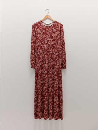 Koyu Kırmızı Baskılı