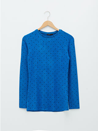 Dark Blue Printed
