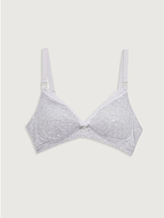 Grey Melange Printed