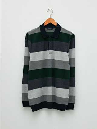 Koyu Yeşil Çizgili