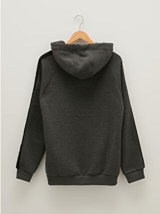 XSIDE Hooded Long Sleeve Men's Thick Zip-Up Sweatshirt - W16387Z8