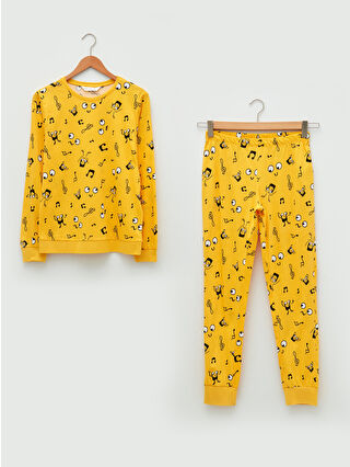 Pastel Yellow Printed