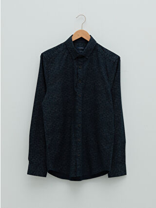 Koyu Lacivert Baskılı