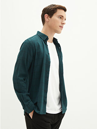 大人気新品セール ブ LCWAIKIKI Classic Slim Fit Long Sleeve Plaid Twill Men's 小物