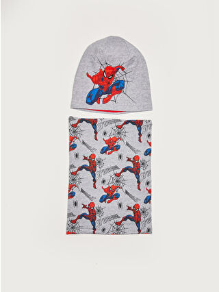 Grey Melange Printed