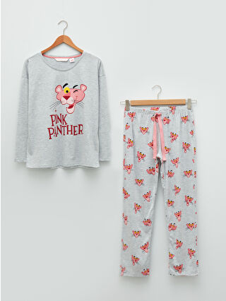 Grey Melange Printed