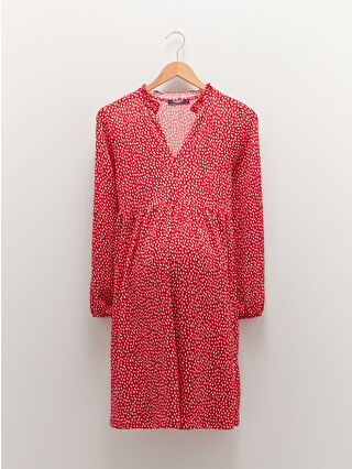 Dark Red Printed