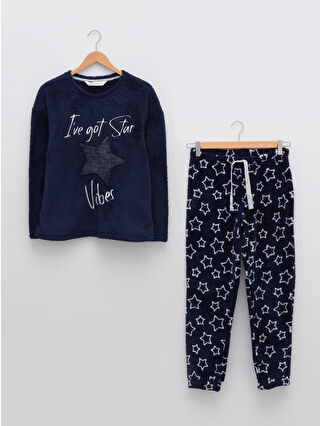 Navy Printed