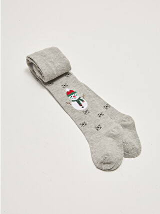 Grey Melange Printed