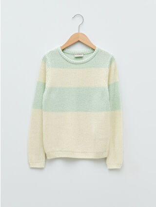 Light Aqua Green Striped
