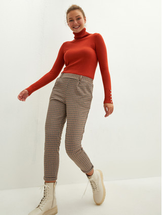 Beige Checked