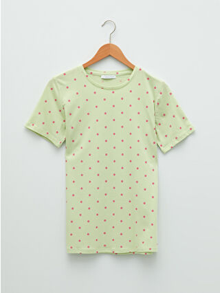 Pastel Yeşil Baskılı