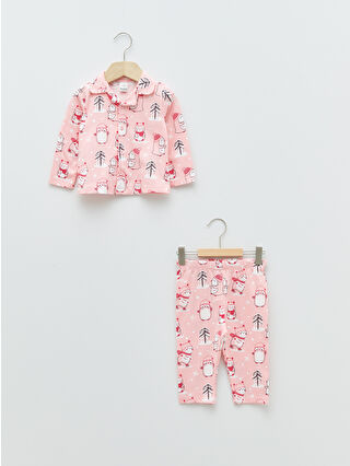 Açık Pembe Baskılı