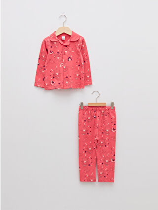 Koyu Pembe Baskılı