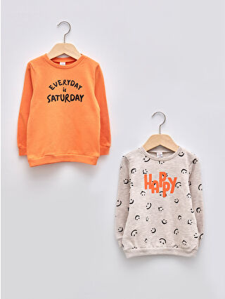 Beige Melange Printed