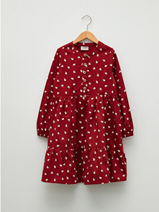 Dark Red Printed