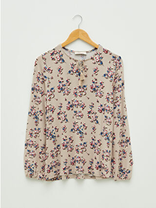 Açık Kahverengi Baskılı