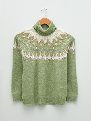 Mint Green Jacquard