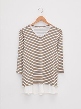 Açık Kahverengi Çizgili