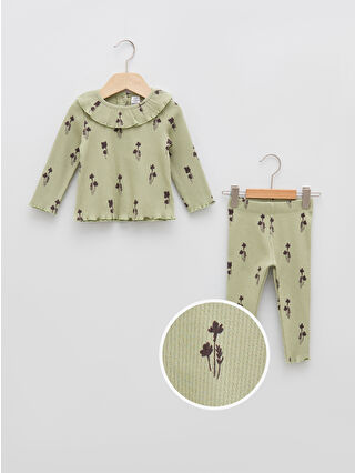 Açık Yeşil Baskılı