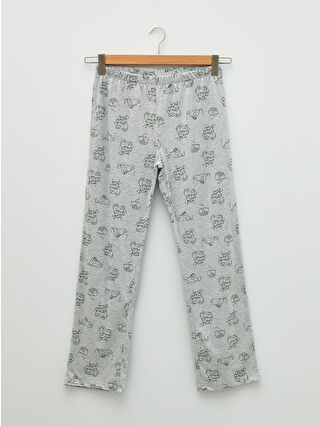 Grey Melange Printed