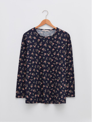 Navy Printed