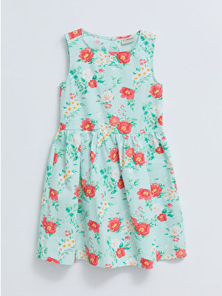 Aqua Blue Printed