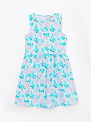 Light Aqua Green Printed