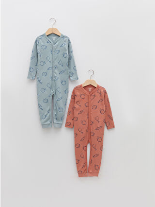 Dull Blue Printed