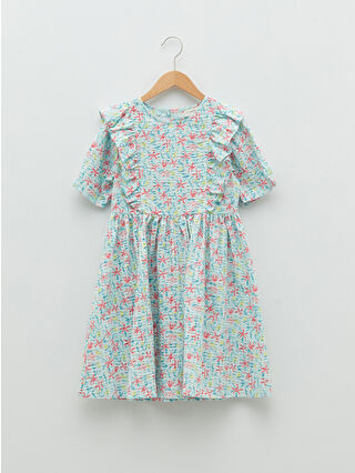 Pale Aqua Blue Printed